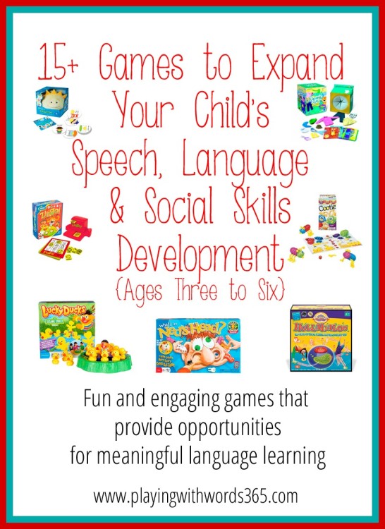 15 Great Games For Speech Language Social Skills Development Ages 3 6 Playing With Words 365