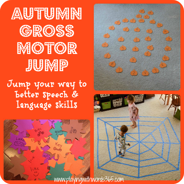 Autumn Gross Motor Jump {for Speech & Language Skills} - Playing With ...